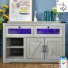 Country style design LED color lighting locker, side cabinet, enough storage space, enough materials (CUPBOARD003)