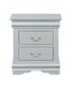 ACME Louis Philippe Nightstand in Platinum 26733