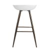 Bak Bar & Counter Stool (Set of 2) - White & Gold