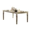 ACME Kacela Dining Table in Mirror & Champagne 72155