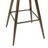 Bak Bar & Counter Stool (Set of 2) - White & Gold