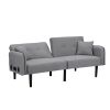 Folding Ottoman Sofa Bed with stereo Gray