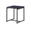 GT 3 Piece Black Carbon Fiber Wrap Coffee Table and End Table Set