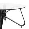 Round Coffee Table for Living Room, 31.5-inch Modern Sofa Side End Table with Tempered Glass Top & Metal Legs, Accent Cocktail Tea Table, 31.5 x 31.5