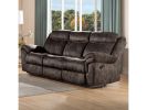 ACME Zubaida Sofa (Glider & Motion), 2-Tone Chocolate Velvet 55020