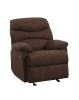 Arcadia Glider Recliner (Motion) in Chocolate Microfiber