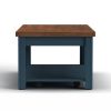 Bridgevine Home 48" Fully Assembled Blue and Brown Solid Wood Coffee Table