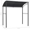 BBQ Gazebo 84.6"x59.1"x86.6" Anthracite Steel