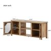 Modern TV Stand for 65'' TV with Large Storage Space, 3 Levels Adjustable shelves, Magnetic Cabinet Door, Entertainment Center for Living Room, Bedroo