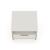 Manhattan Comfort Rockefeller 1.0 Mid-Century- Modern Nightstand with 1-Drawer in Off White