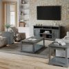 Bridgevine Home 48" Fully Assembled Grey Solid Wood Coffee Table