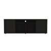 Falmouth Rectangle 3-Shelf TV Stand Black Wengue