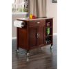 Mabel Kitchen Cart Walnut/Natural