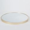 20" Wall Circle Mirror for Bathroom, Matte Gold Round Mirror for Wall, 20 inch Hanging Round Mirror for Living Room, Vanity, Bedroom