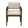 Benson Upholstered Dining Chairs with Arms (Set of 2)