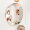 20" Wall Circle Mirror for Bathroom, Matte Gold Round Mirror for Wall, 20 inch Hanging Round Mirror for Living Room, Vanity, Bedroom