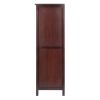 Brooke Jelly 4-Section Cupboard; Wine Storage; Walnut