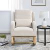 [Video] Welike 27.5 "W Modern Accent High Back Living Room Casual Armchair Rocker with One Lumbar Pillow, Two Side Pockets.