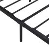 Full Size Metal Platform Bed Frame with Wooden Headboard and Footboard with USB LINER, No Box Spring Needed, Large Under Bed Storage, Easy Assemble