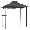 BBQ Gazebo 7.9'x4.9'x8.4' Anthracite Steel