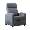 Push Recliner for the Elderly with Massage Therapy and Heat, Small Sofa Suitable for Living Room& Bed Room, Grey