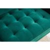 Modern Velvet fabric sofa 71" - Emerald