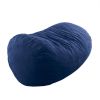 Rosella Modern Microfiber 8 Foot Bean Bag, Midnight Blue