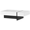 Contemporary Rectangle Design Living Room Furniture, Modern High Gloss Surface Cocktail Table, Center Table for Sofa or Upholstered Chairs, 45.2*25.5*