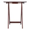 Darlene 2-Pc Snack Table Set; Walnut