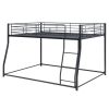 Metal Floor Bunk Bed, Full XL over Queen, Black (Expected to arrive at 11.10)