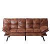 Convertible Memory Foam Futon Couch Bed, Modern Folding Sleeper Sofa-SF267PUCH