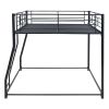 Metal Floor Bunk Bed, Full XL over Queen, Black (Expected to arrive at 11.10)