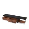 Elling TV Stand in Walnut & Black XH