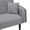 Folding Ottoman Sofa Bed with stereo Gray