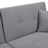 Folding Ottoman Sofa Bed with stereo Gray