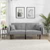 Folding Ottoman Sofa Bed with stereo Gray