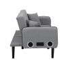 Folding Ottoman Sofa Bed with stereo Gray