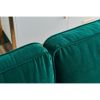 Modern Velvet fabric sofa 71" - Emerald