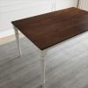 Lafayette Medium Brown and White Wood Dining Table