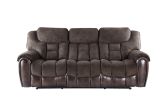 Transitional Dual-Power Leather Loveseat - Reclining Seats, Top Grain Leather, High-Leg Design - Compact and Comfortable