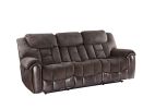 Transitional Dual-Power Leather Loveseat - Reclining Seats, Top Grain Leather, High-Leg Design - Compact and Comfortable