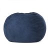 Kaina Modern Microfiber 5 Foot Bean Bag, Midnight Blue