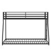 Adam Twin Over Full Metal Bunk, Black