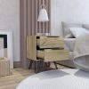 Mansfield 2-Drawer Rectangle Nightstand Light Oak