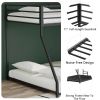 Adam Twin Over Full Metal Bunk, Black