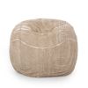 Blalock Faux Fur 5 ft. Winter Bean Bag, Snow White and Beige