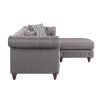 ACME Waldina Reversible Sectional Sofa in Brown Fabric LV00499