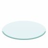 38.6" Inch Round Tempered Glass Table Top Clear Glass 2/5" Inch Thick Beveled Polished Edge