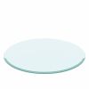 28" Inch Round Tempered Glass Table Top Clear Glass 3/8 Inch Thick Beveled Polished Edge