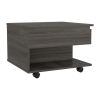 Luanda Lift Top Coffee Table; Casters; One Shelf -Espresso